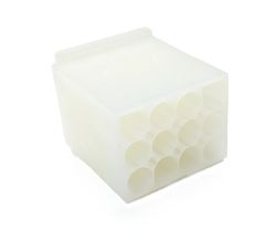 Female .093" Pin & Socket Receptacle Housing, 12 Circuits, 4x3